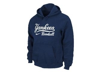 MLB New York Yankees navy blue Hoodies