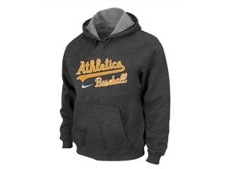 MLB Oakland Athletics Dark Gray Hoodies