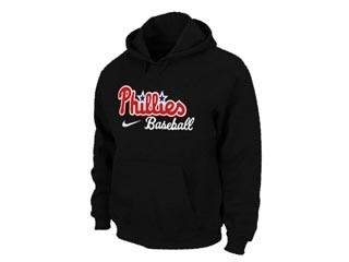 MLB Philadelphia Phillies Black Hoodies