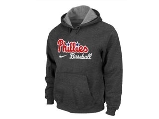 MLB Philadelphia Phillies Dark Gray Hoodies