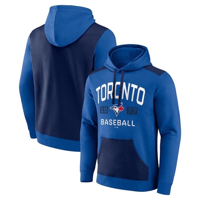 Men's Toronto Blue Jays Royal Navy Chip In Pullover Hoodie