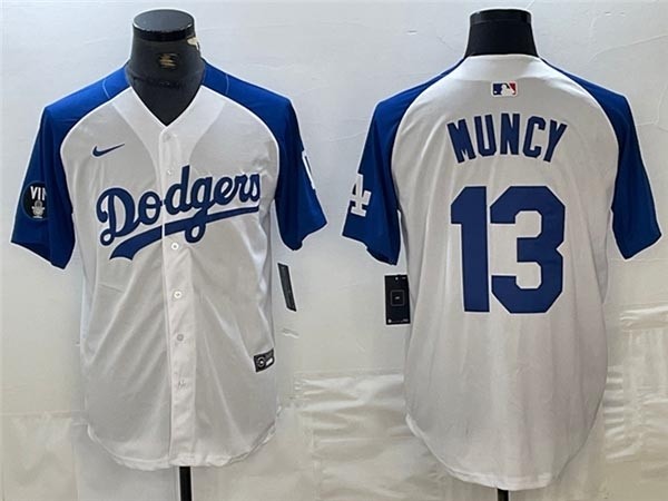 Men's Los Angeles Dodgers #13 Max Muncy White Fashion Jersey