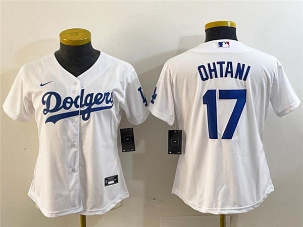 Women's Los Angeles Dodgers #17 Shohei Ohtani White Jersey