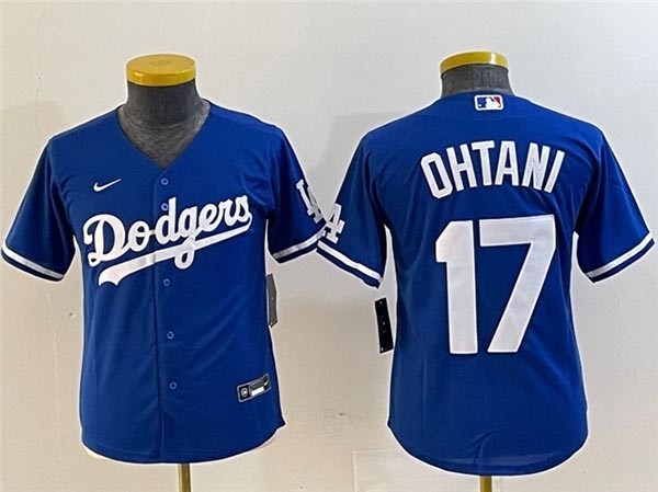 Youth Los Angeles Dodgers #17 Shohei Ohtani Royal Blue Jersey