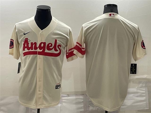 Los Angeles Angels Cream 2022 City Connect Cool Base Team Jersey