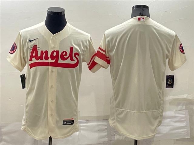 Los Angeles Angels Cream 2022 City Connect Flex Base Team Jersey