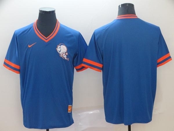 MLB New York Mets Blank Blue Nike Throwback Jersey