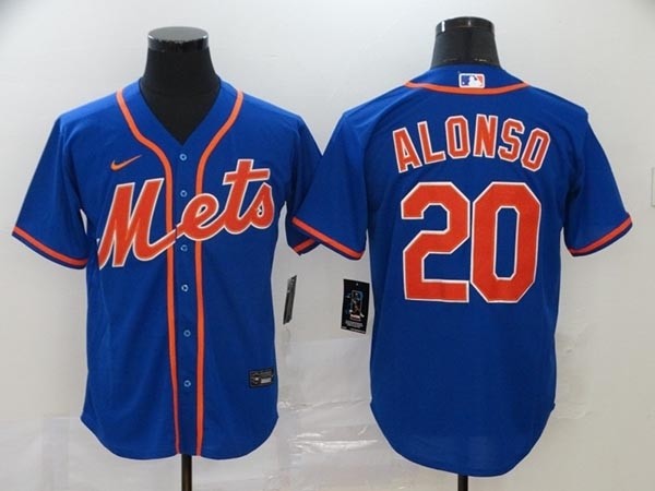 MLB New York Mets #20 Pete Alonso Blue 2020 Nike Cool Base Jersey