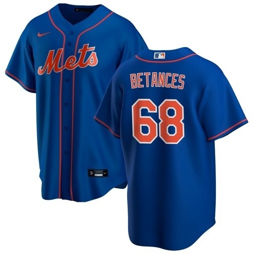 Men's New York Mets #68 Dellin Betances Nike Royal Alternate 2020 Coolbase Jersey