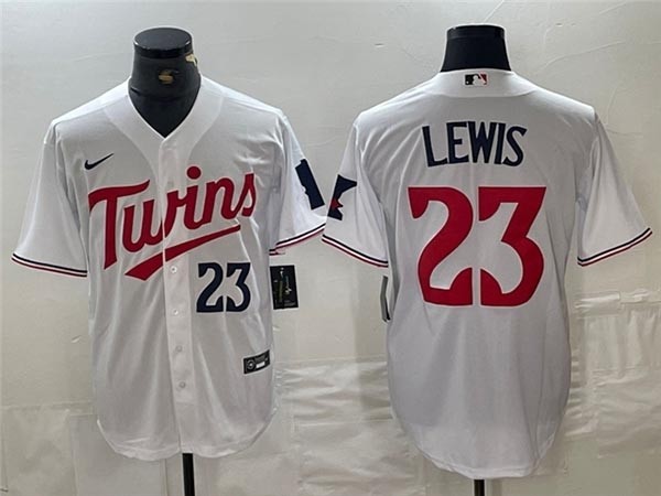 Men's Minnesota Twins #23 Royce Lewis White Limited Jersey