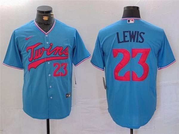 Men's Minnesota Twins #23 Royce Lewis Light Blue Limited Jersey