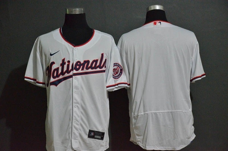 MLB Washington Nationals Blank White 2020 Nike Flexbase Jersey