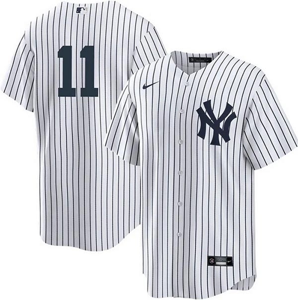 Men's New York Yankees #11 Anthony Volpe White No Name Cool Base Stitched Baseball Jersey