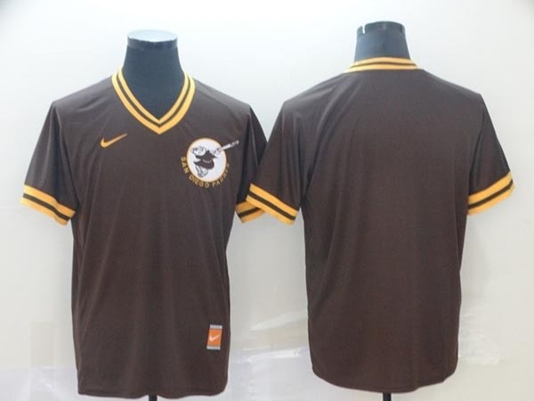 MLB San Diego Padres Blank Brown Nike Throwback Jersey