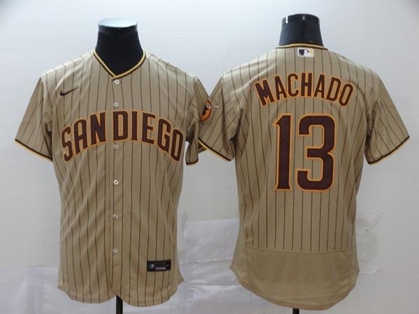 MLB San Diego Padres #13 Manny Machado Gray 2020 Nike Flexbase Jersey