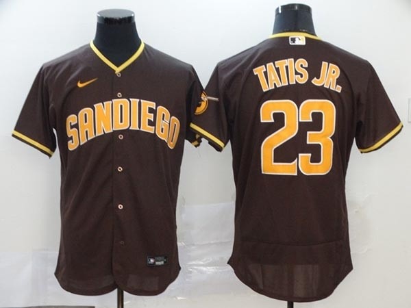 MLB San Diego Padres #23 Fernando Tatis Jr. Brown 2020 Nike Flexbase Jersey