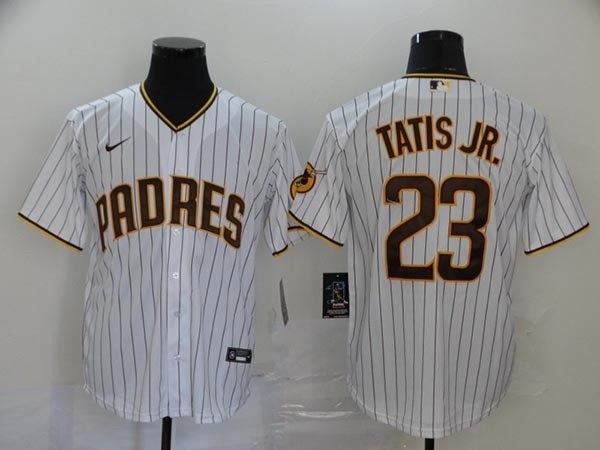 MLB San Diego Padres #23 Fernando Tatis Jr. White 2020 Nike Cool Base Jersey