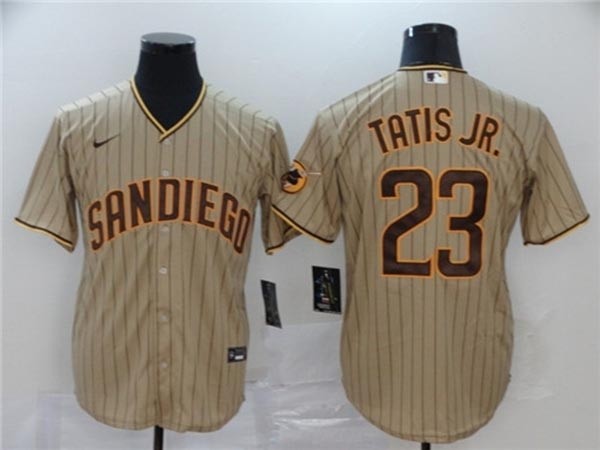 MLB San Diego Padres #23 Fernando Tatis Jr. Grey 2020 Nike Cool Base Jersey