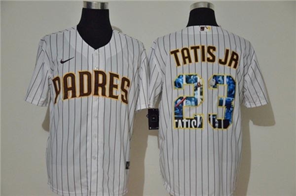 MLB San Diego Padres #23 Fernando Tatis Jr. White Nike Cool Base Player Jersey