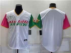 Men's San Diego Padres Blank White 2022 City Connect Cool Base Team Jersey