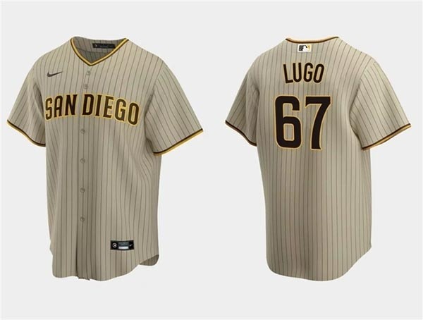 Men's San Diego Padres #67 Seth Lugo Tan Cool Base Stitched Jersey