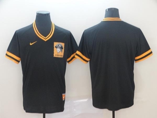 MLB Pittsburgh Pirates Blank Black Nike Throwback Jersey