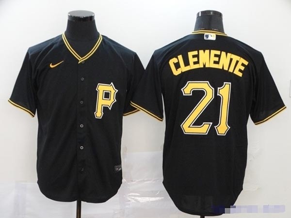 MLB Pittsburgh Pirates #21 Roberto Clemente Black 2020 Nike Cool Base Jersey