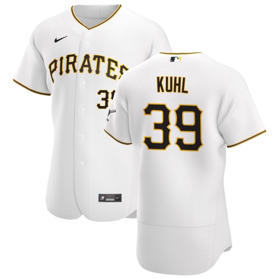 Men's Pittsburgh Pirates #39 Chad Kuhl Nike White Home 2020 Authentic Player MLB Jersey