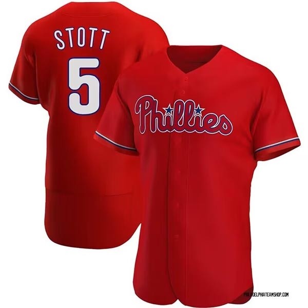 Men's Philadelphia Phillies #5 Bryson Stott Red Flexbase Stitched Jersey