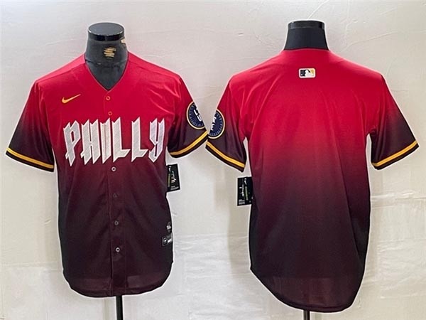 Men's Philadelphia Phillies Red 2024 City Connect Limited Team Jersey