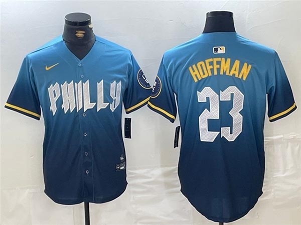 Men's Philadelphia Phillies #23 Jeff Hoffman Blue 2024 City Connect Limited Jersey.jpg