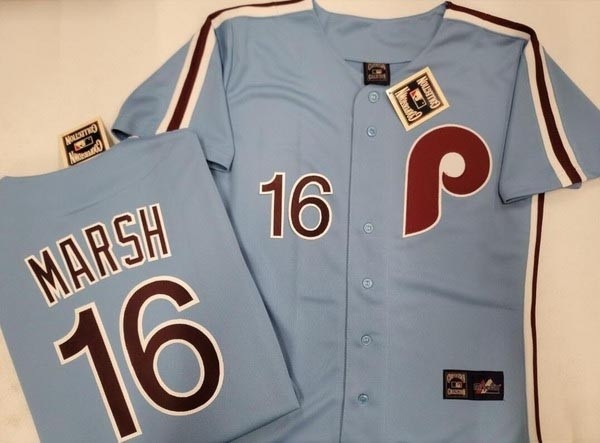 Men's Philadelphia phillies Brandon Marsh #16 Throwback jersey