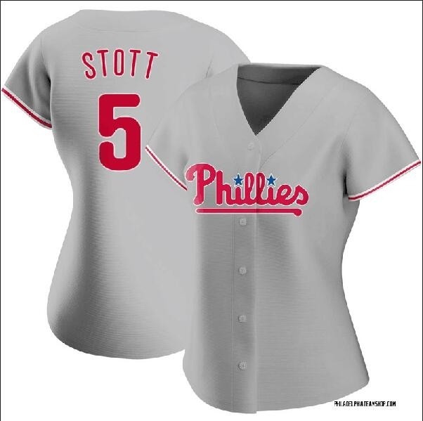 Women's Philadelphia Phillies #5 Bryson Stott Gray Stitched Jersey