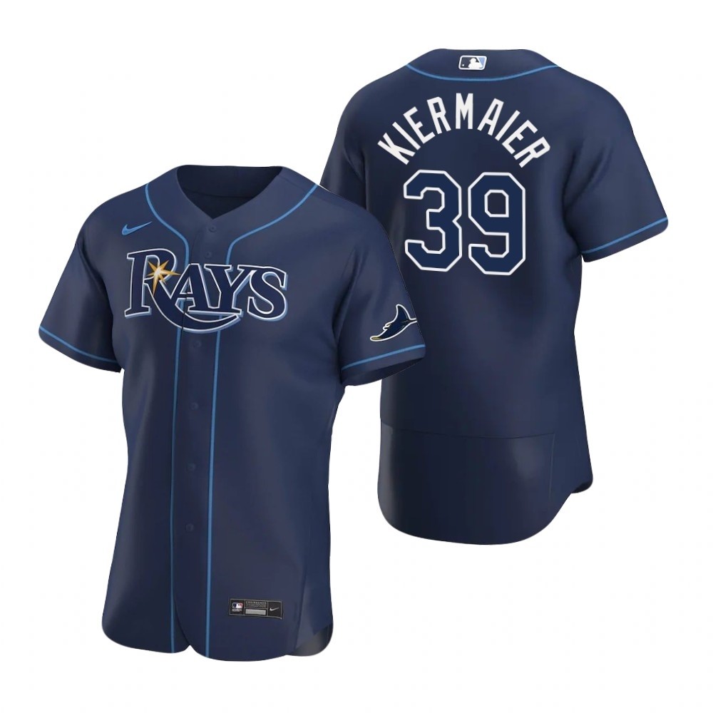 Men's Tampa Bay Rays #39 Kevin Kiermaier Nike navy Alternate 2020 Authentic Team MLB Jersey