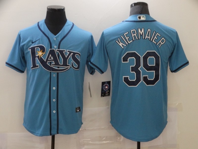 Men's Tampa Bay Rays #39 Kevin Kiermaier Light Blue Alternate 2020 Authentic Team MLB Jersey