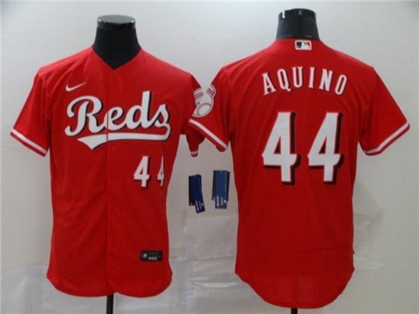 MLB Cincinnati Reds #44 Aristides Aquino Red 2020 Nike Flexbase Jersey