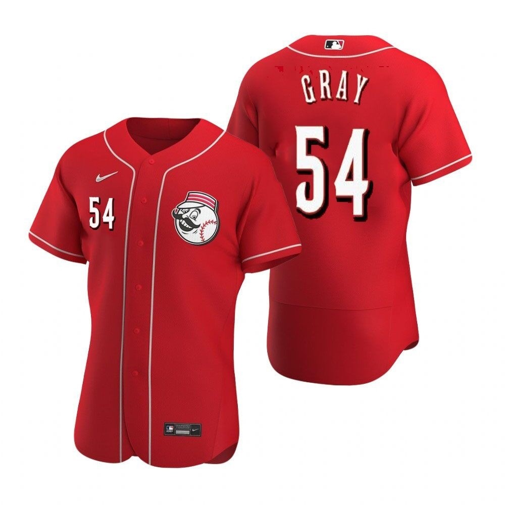 Men's Cincinnati Reds #54 Sonny Gray Nike Scarlet Authentic Alternate Player MLB Jersey