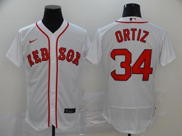 MLB Boston Red Sox #34 David Ortiz White 2020 Nike Flexbase Jersey