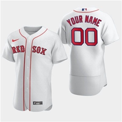 Men's Boston Red Sox Custom Nike White Flexbase Jersey(Name and number remark in comment column)