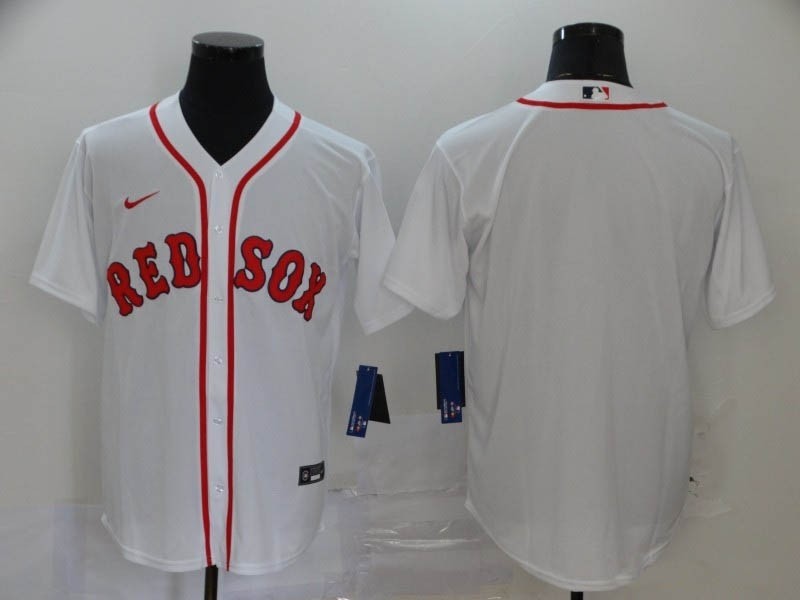 MLB Boston Red Sox Blank White 2020 Nike Cool Base Jersey