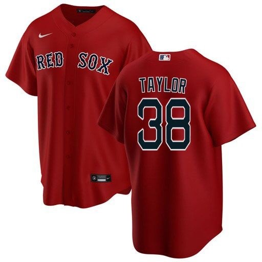 Men's Boston Red Sox #38 Josh Taylor Red Alternate 2020 Cool Base Jersey