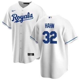 Men's Kansas City Royals #32 Jesse Hahn Nike White Home 2020 Coolbase Jersey