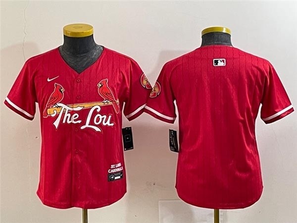 Youth St. Louis Cardinals Red 2024 City Connect Limited Team Jersey