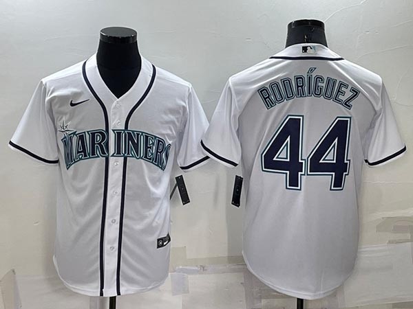 Youth Seattle Mariners #44 Julio Rodriguez White Stitched MLB Cool Base Nike Jersey