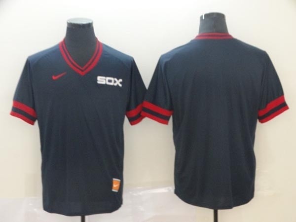 MLB Chicago White Sox Blank Black Nike Throwback Jersey