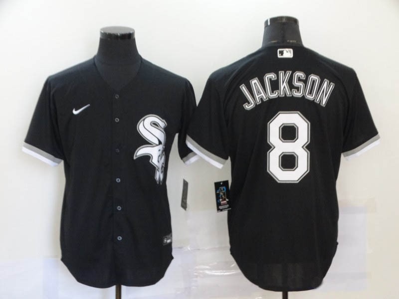 MLB Chicago White Sox #8 Bo Jackson Black 2020 Nike Flexbase Jersey