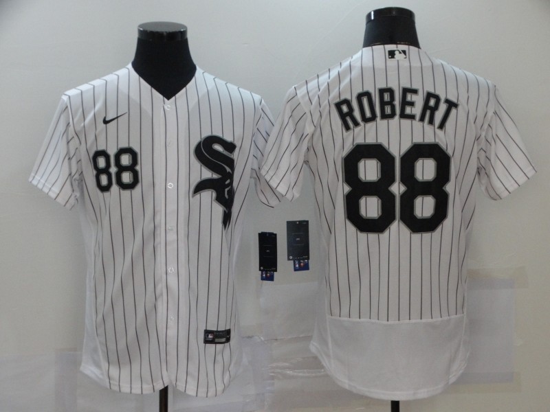 MLB Chicago White Sox #88 Luis Robert White 2020 Nike Flexbase Jersey