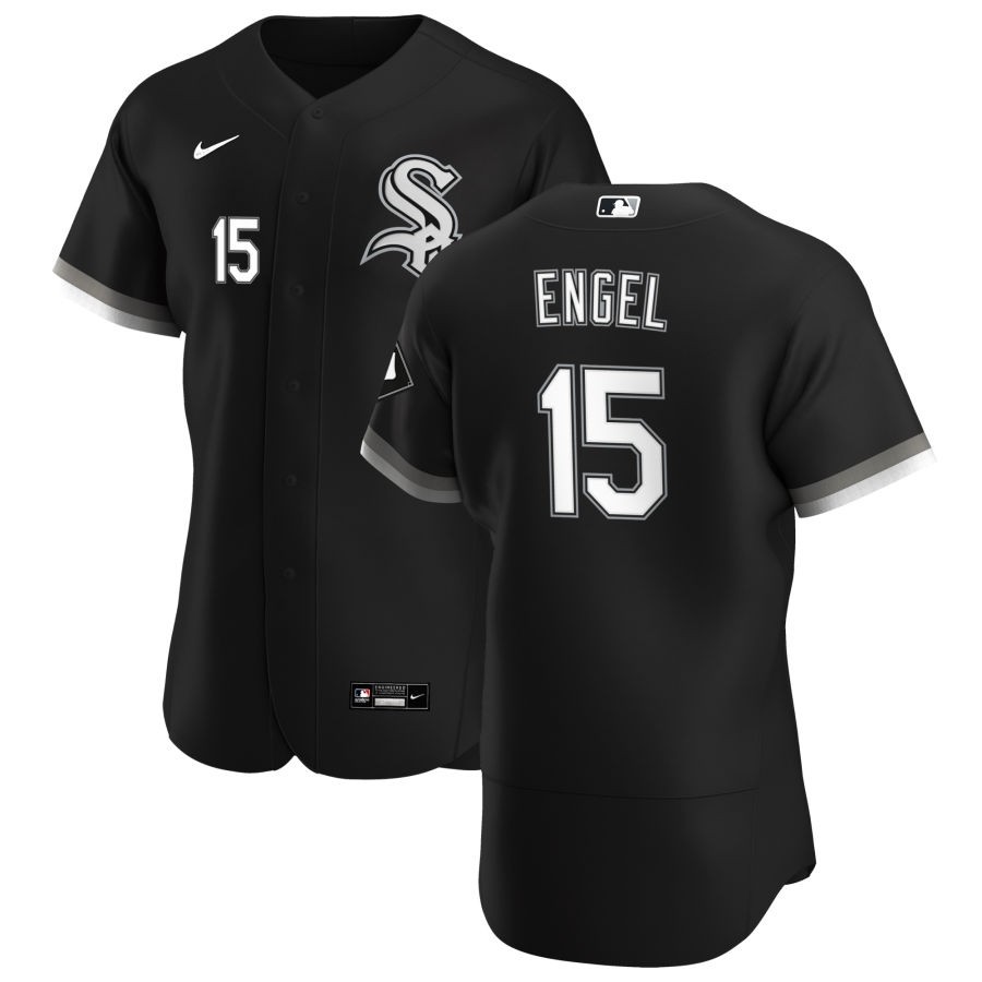 Men's Chicago White Sox #15 Adam Engel Nike Black Alternate 2020 Authentic Player MLB Jersey