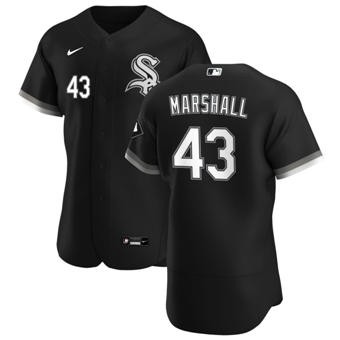 Men's Chicago White Sox #43 Evan Marshall Nike Black Alternate 2020 Authentic Player MLB Jersey