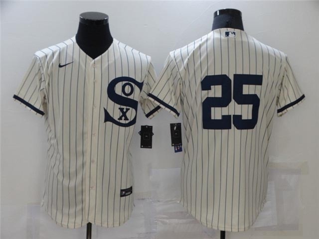 Chicago White Sox #25 Andrew Vaughn White 2021 Field of Dreams Cool Base Jersey